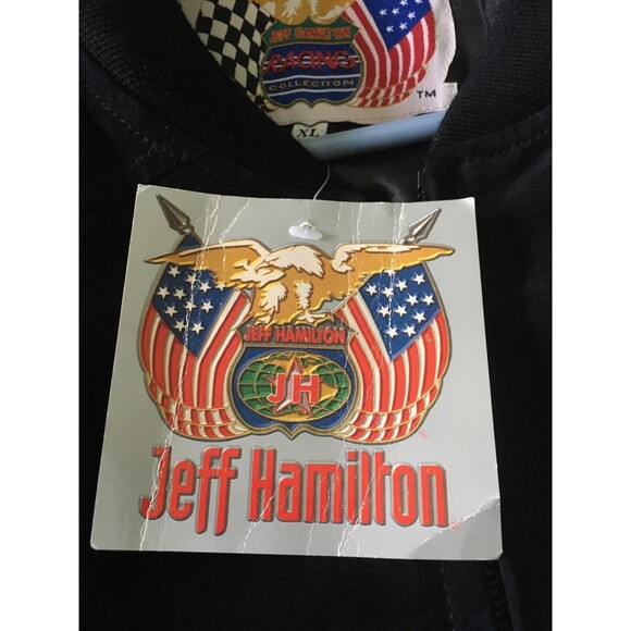 NWT DUPONT NASCAR LOGO AUTHENTIC SUEDE JACKET BY JEFF HAMILTON SIZE XL - Picture 9 of 12